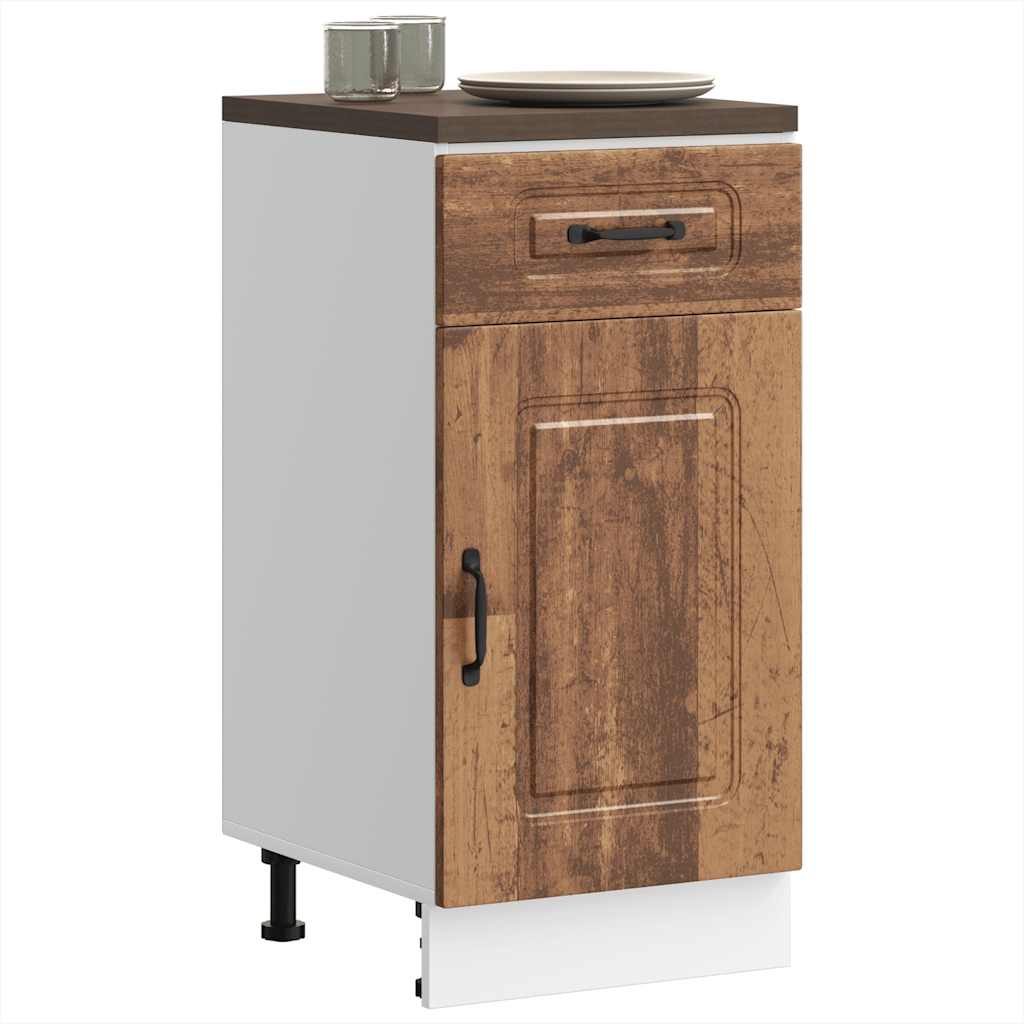Kitchen Base Cabinet "Kalmar" Old Wood Engineered Wood