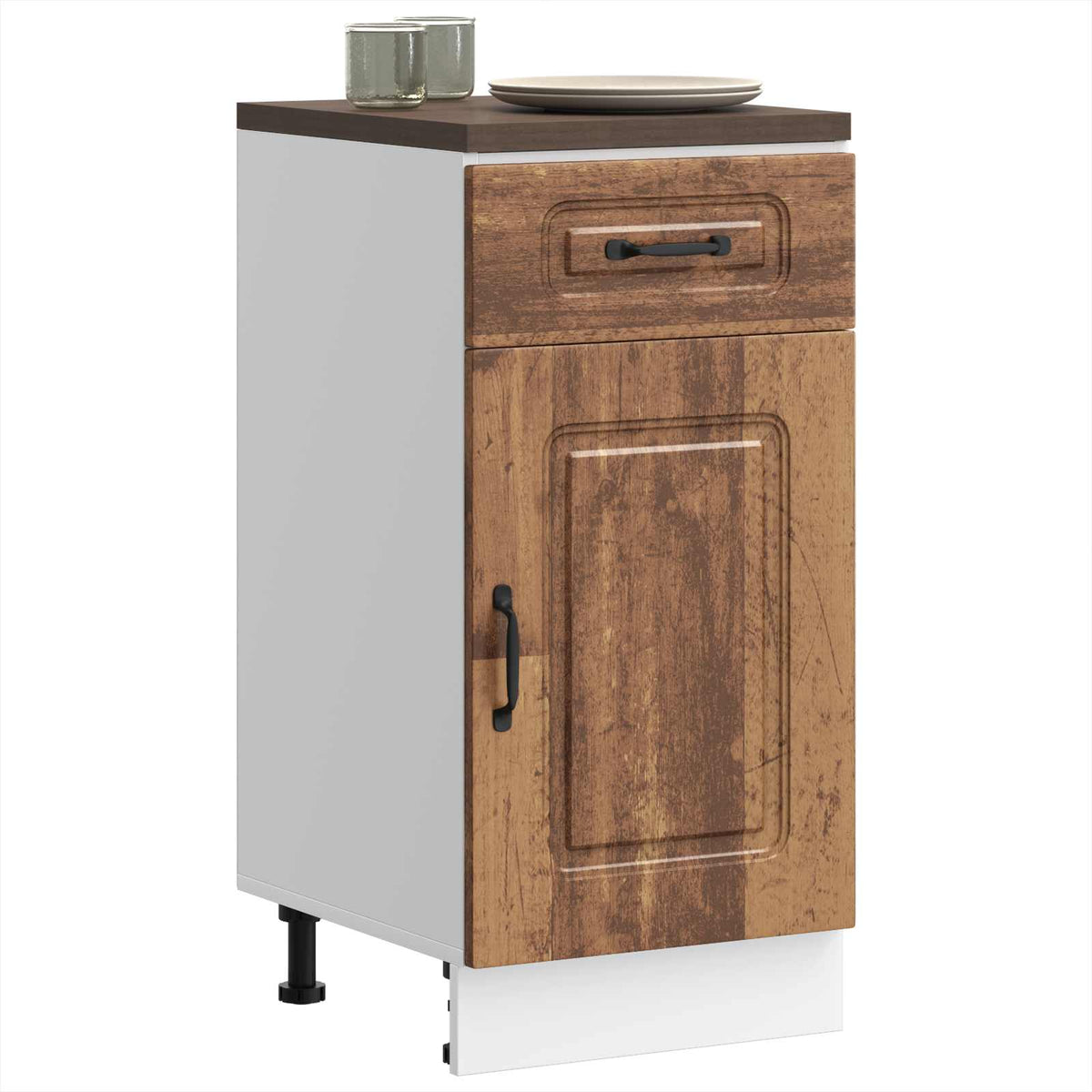 Kitchen Base Cabinet "Kalmar" Old Wood Engineered Wood