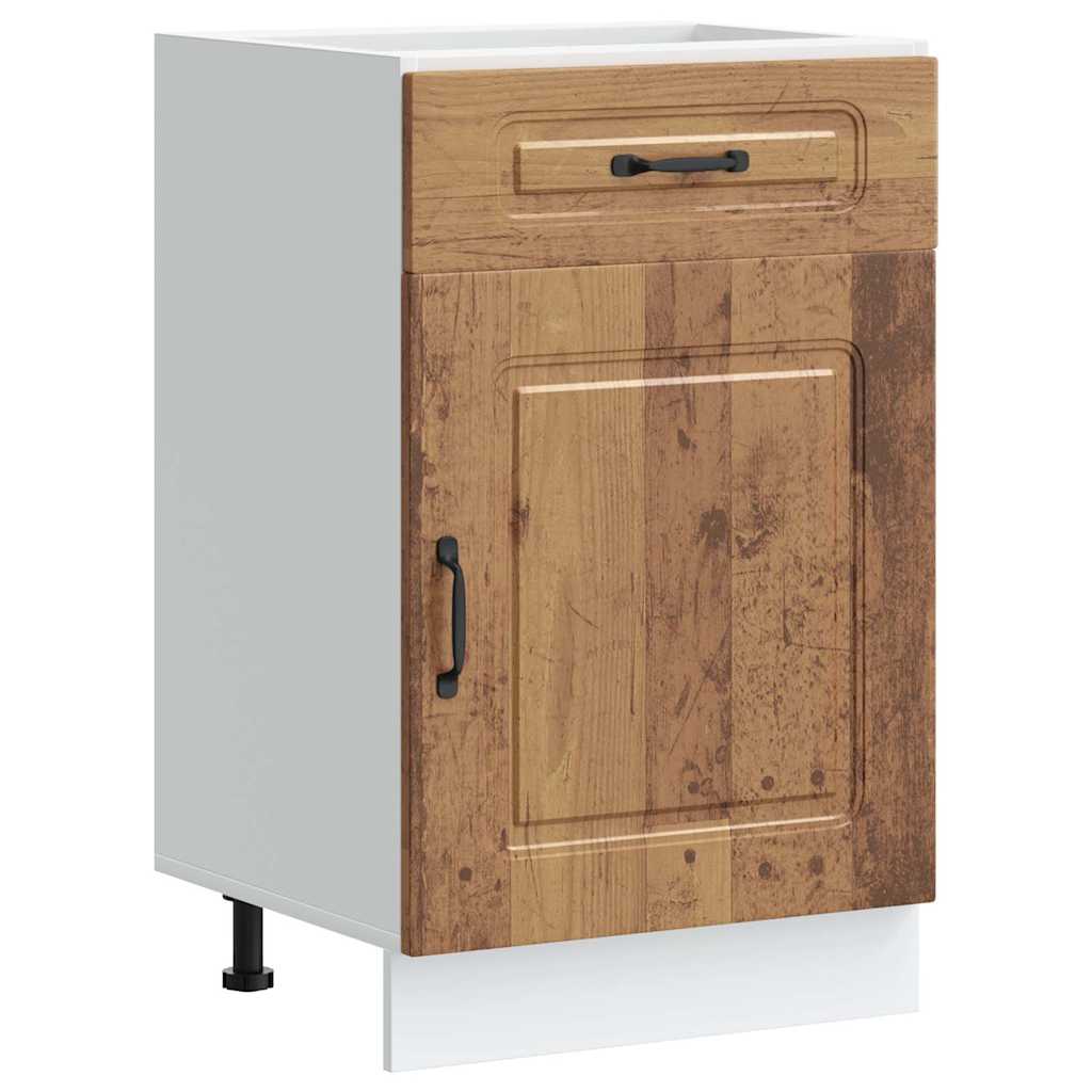 Kitchen Base Cabinet "Kalmar" Old Wood Engineered Wood