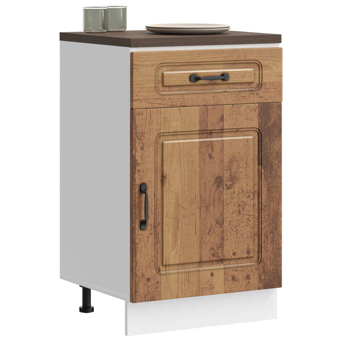 Kitchen Base Cabinet "Kalmar" Old Wood Engineered Wood
