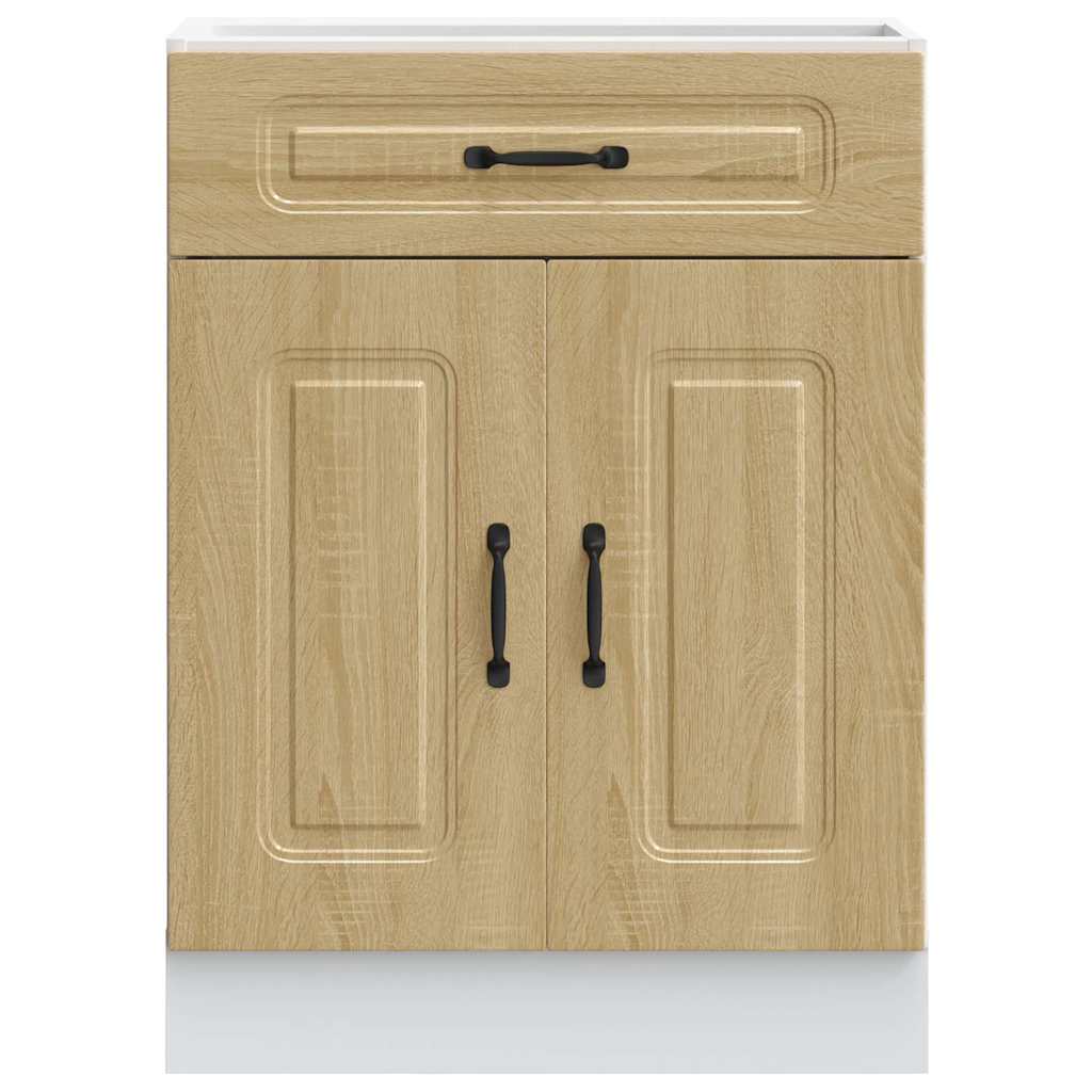 Kitchen Base Cabinet "Kalmar" Sonoma Oak Engineered Wood