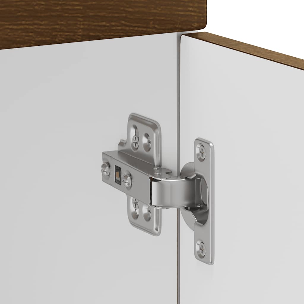 Kitchen Base Cabinet "Kalmar" Brown Oak Engineered Wood