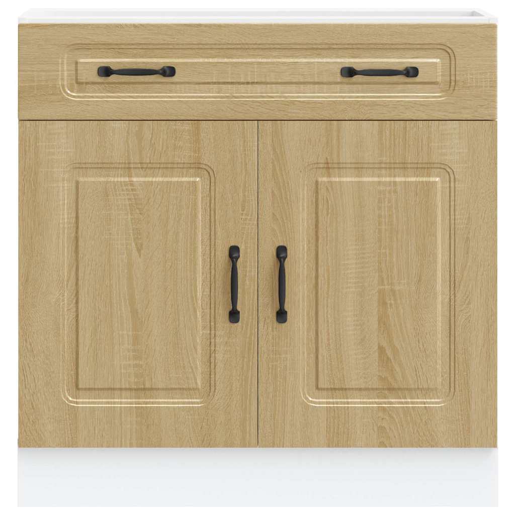 Kitchen Base Cabinet "Kalmar" Sonoma Oak Engineered Wood
