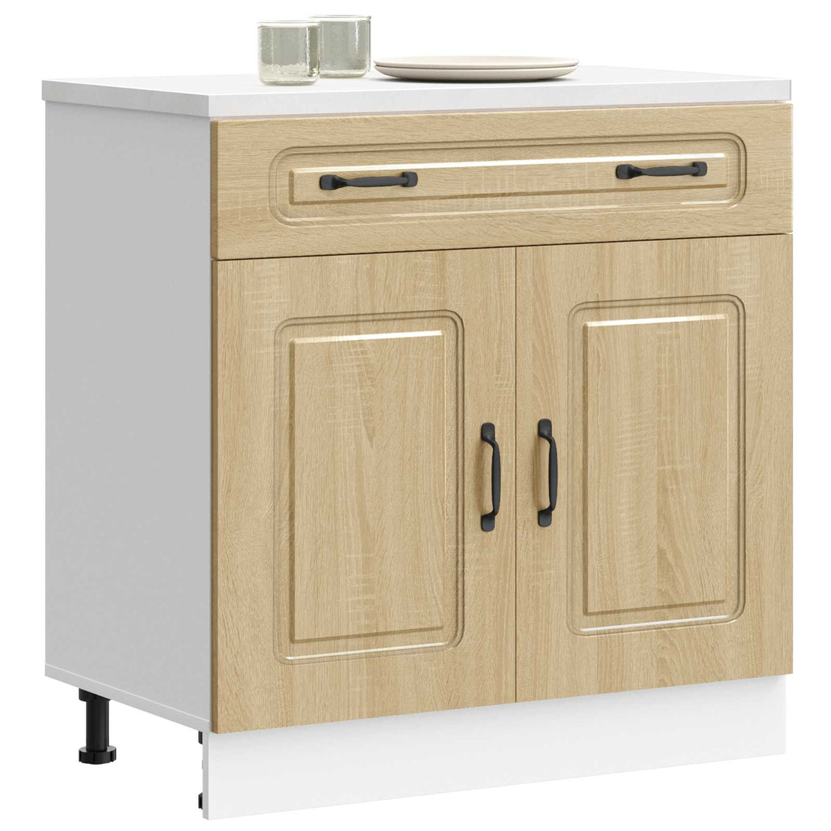 Kitchen Base Cabinet "Kalmar" Sonoma Oak Engineered Wood