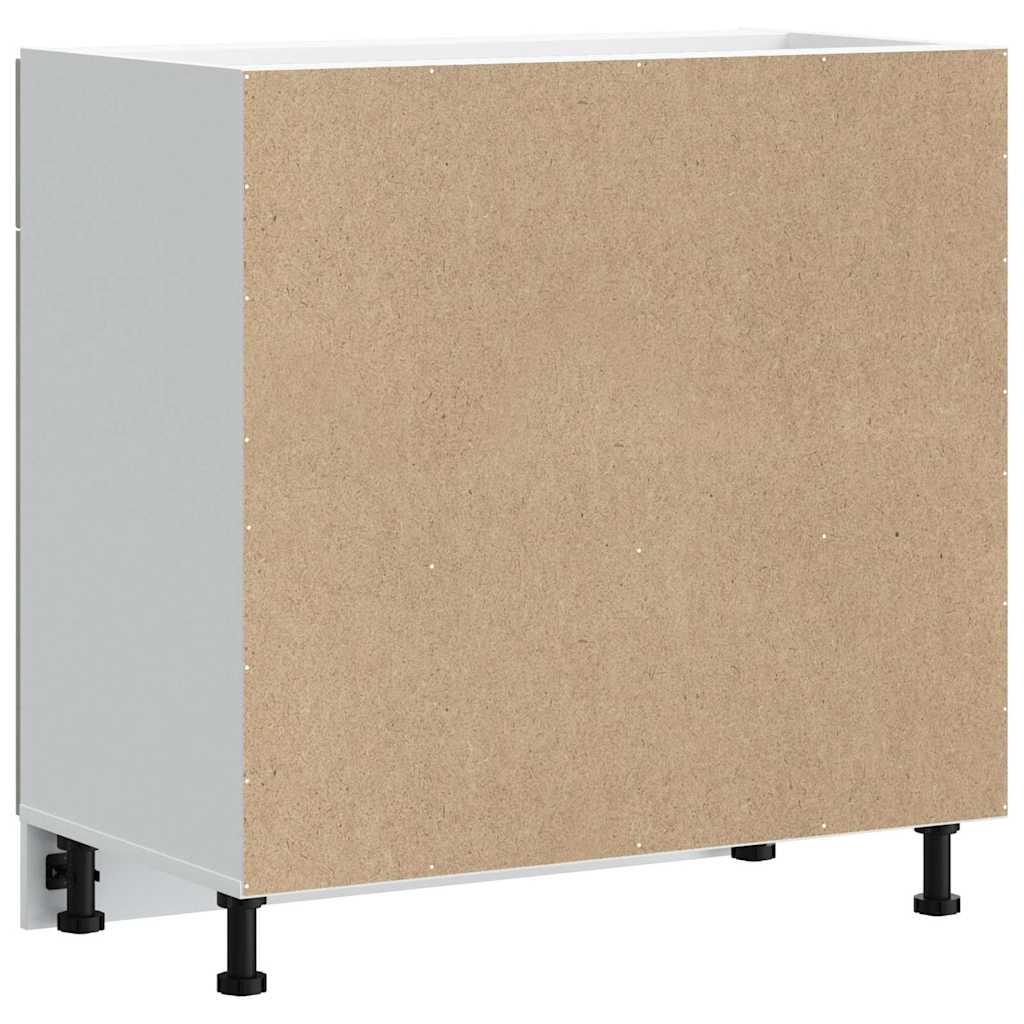Kitchen Base Cabinet "Kalmar" Concrete Grey Engineered Wood