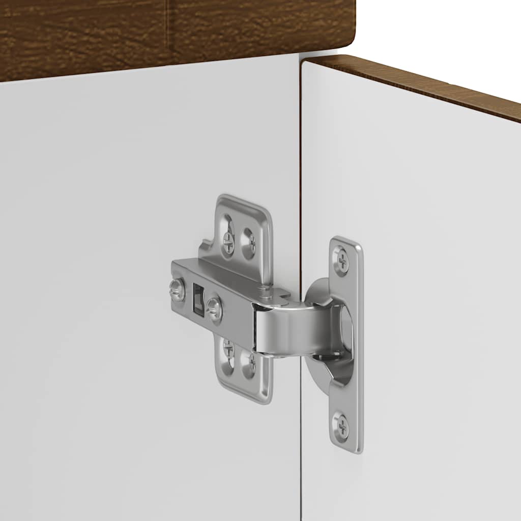Kitchen Base Cabinet "Kalmar" Brown Oak Engineered Wood