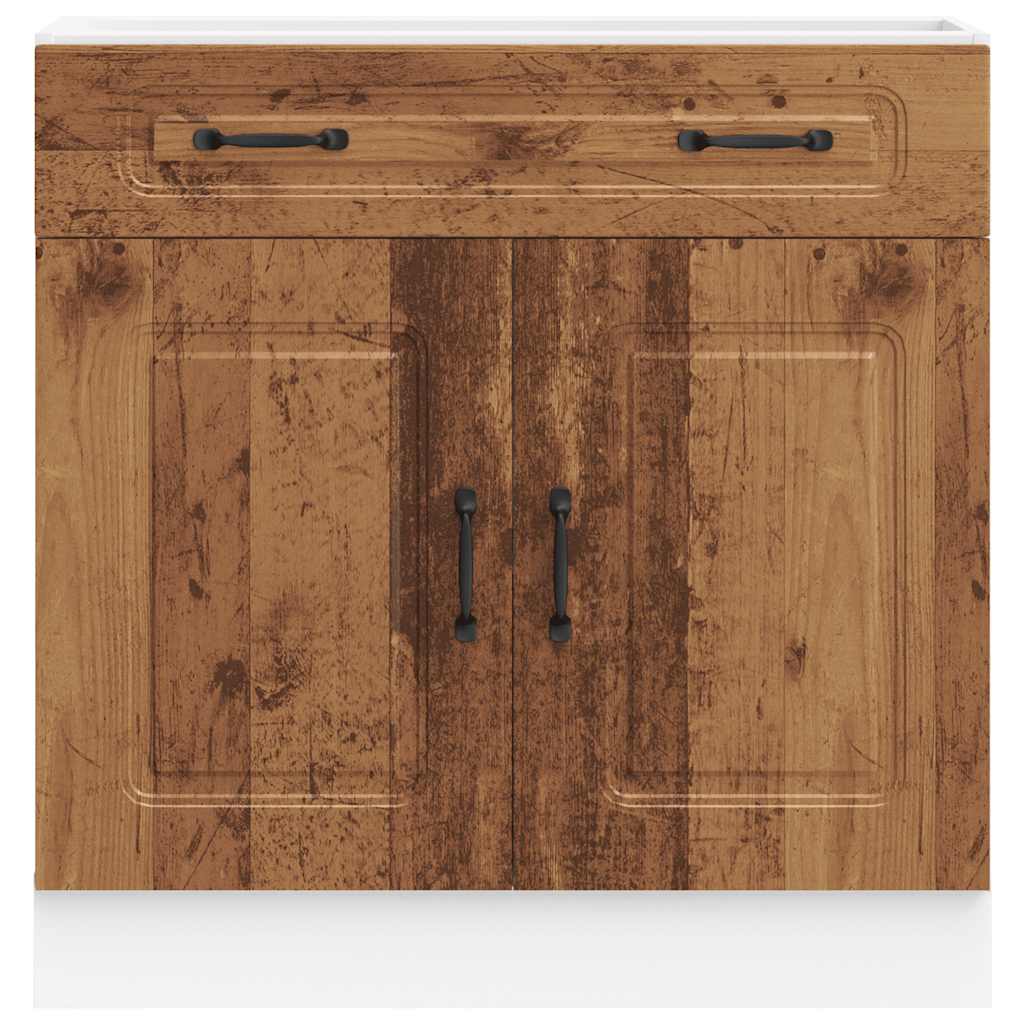 Kitchen Base Cabinet "Kalmar" Old Wood Engineered Wood