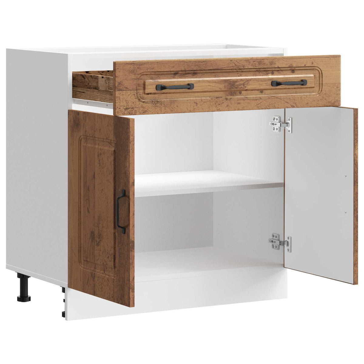 Kitchen Base Cabinet "Kalmar" Old Wood Engineered Wood