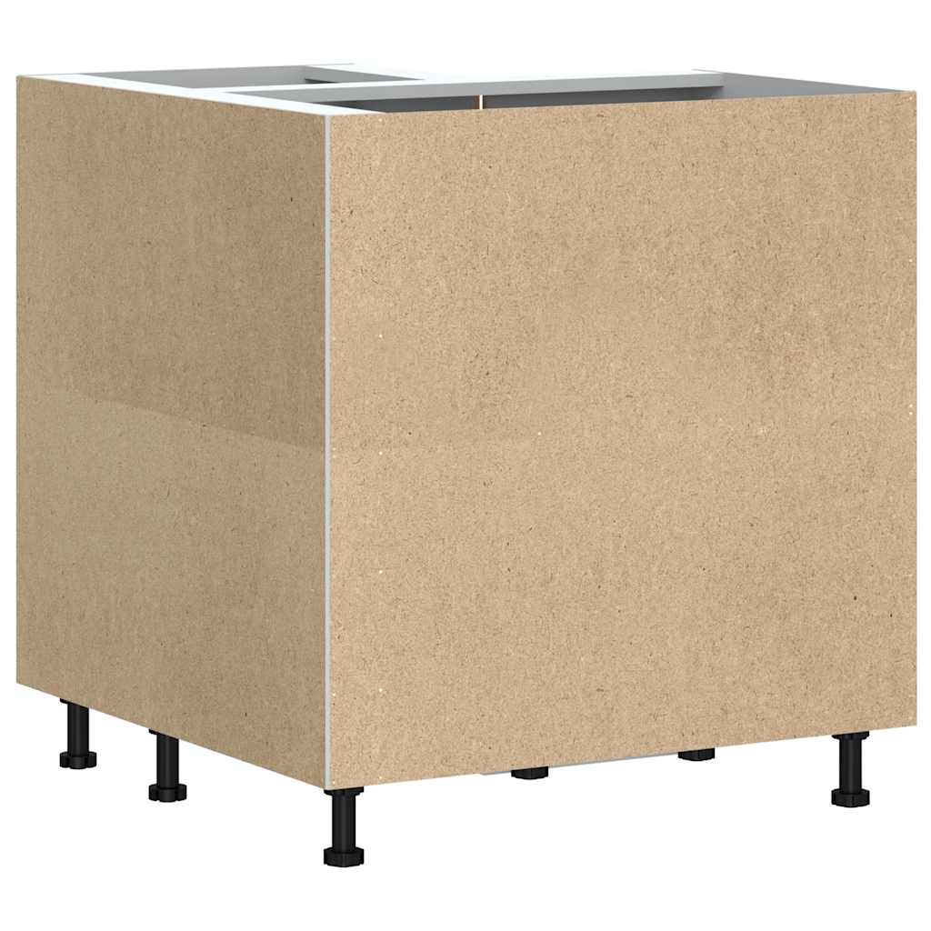Kitchen Corner Base Cabinet "Kalmar" Smoked Oak Engineered Wood