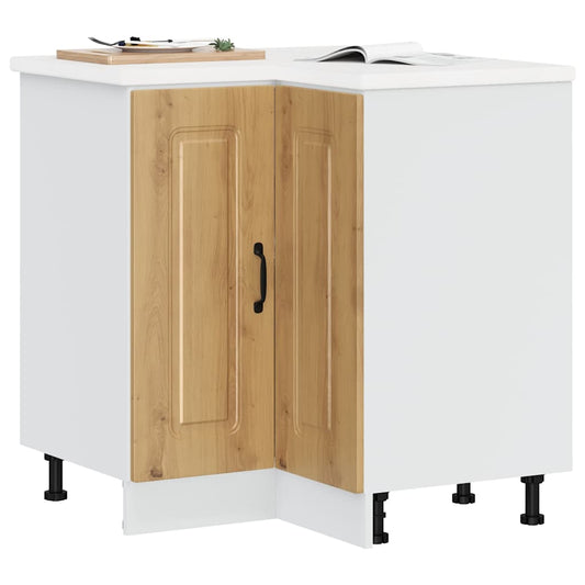 Kitchen Corner Base Cabinet Kalmar Artisan Oak Engineered Wood
