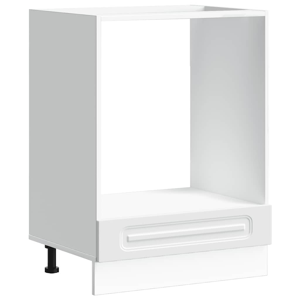 Oven Cabinet Kalmar White Engineered Wood