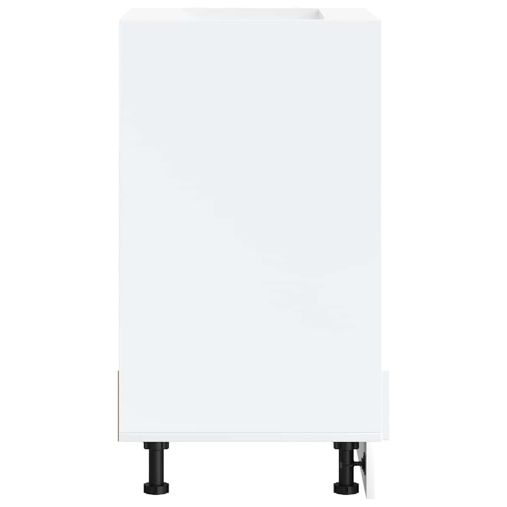 Oven Cabinet Kalmar White Engineered Wood