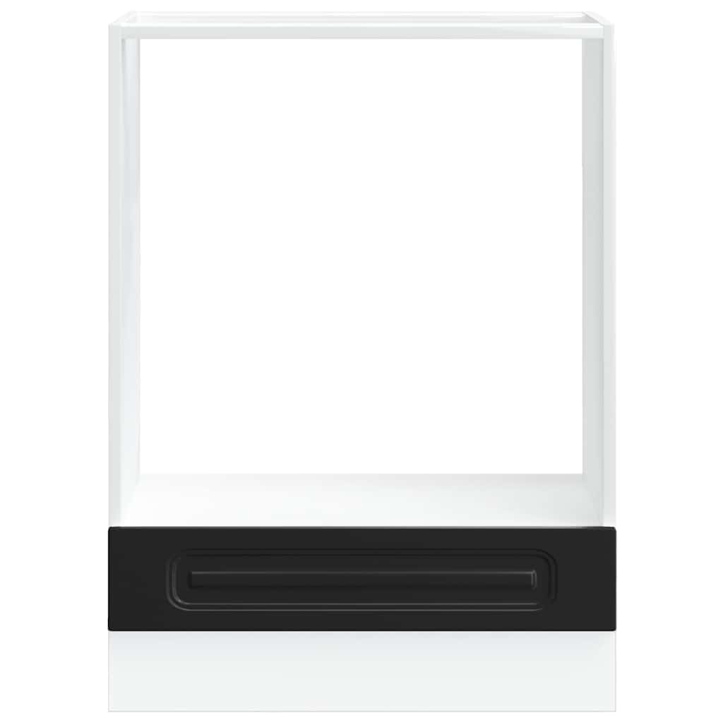 Oven Cabinet Kalmar Black Engineered Wood