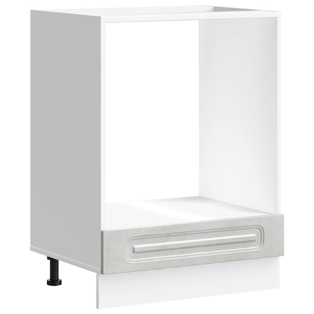 Oven Cabinet "Kalmar" Concrete Grey Engineered Wood