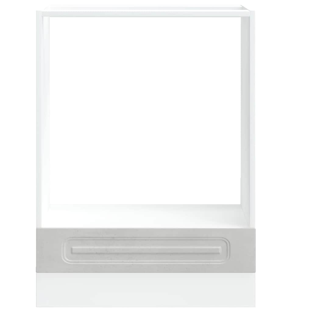 Oven Cabinet "Kalmar" Concrete Grey Engineered Wood