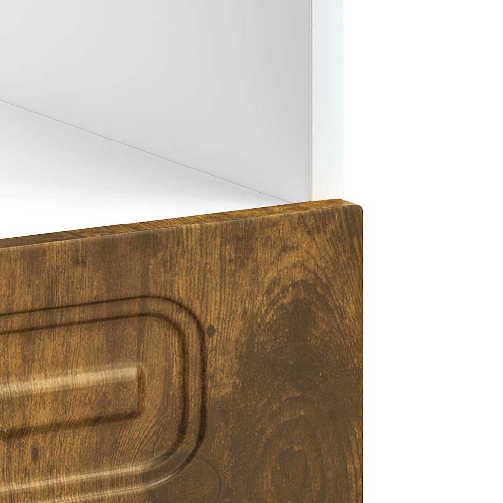 Oven Cabinet "Kalmar" Smoked Oak Engineered Wood