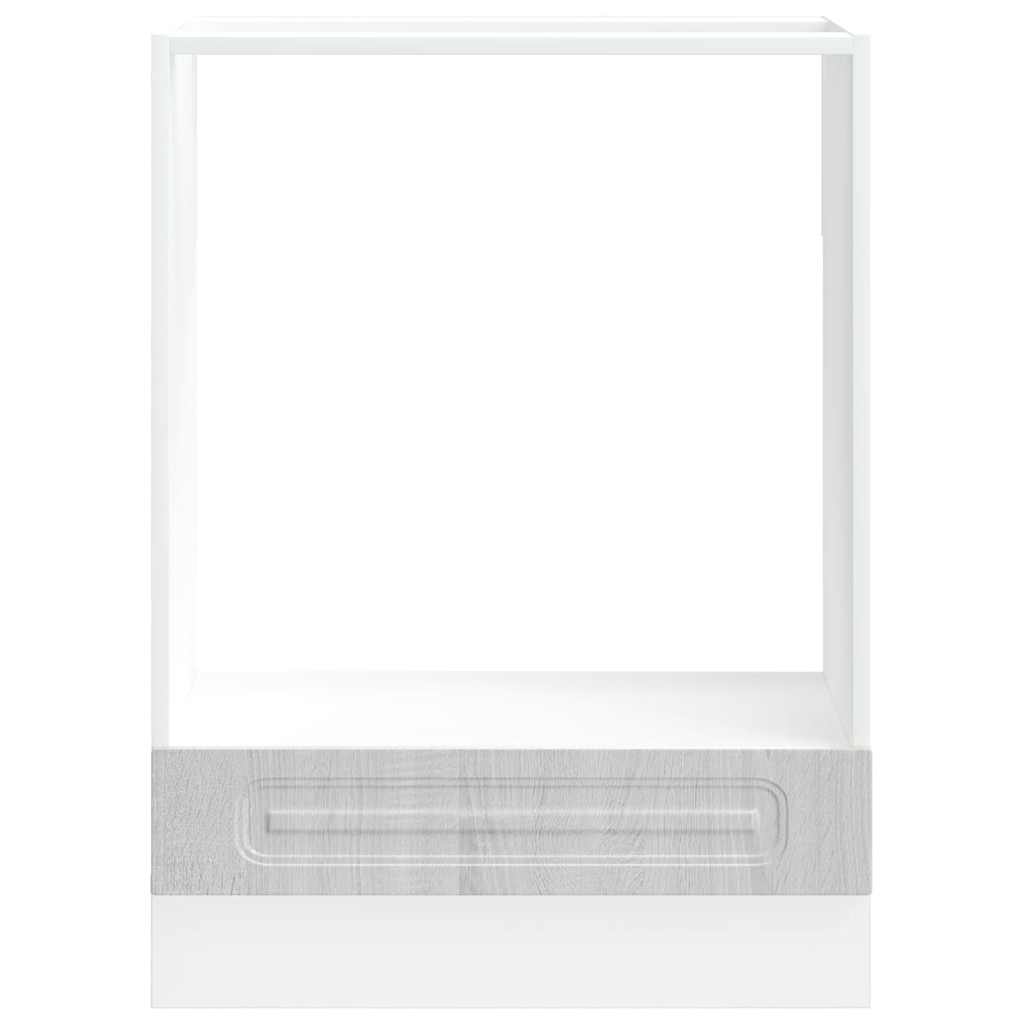 Oven Cabinet "Kalmar" Grey Sonoma Engineered Wood