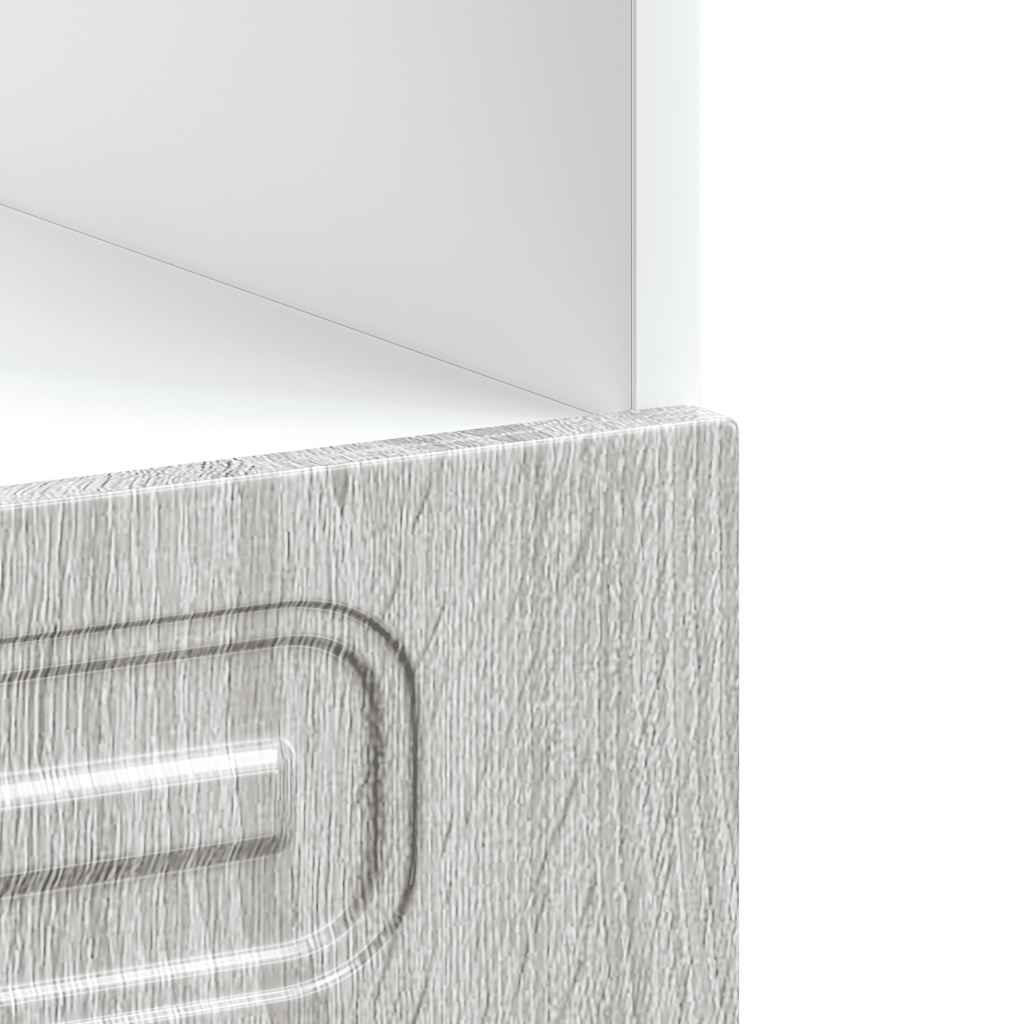 Oven Cabinet "Kalmar" Grey Sonoma Engineered Wood