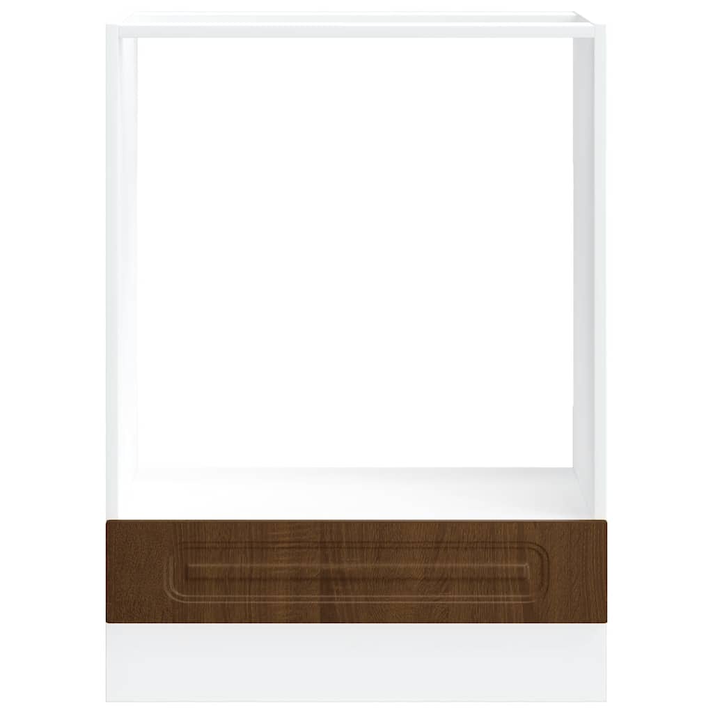 Oven Cabinet Kalmar Brown Oak Engineered Wood