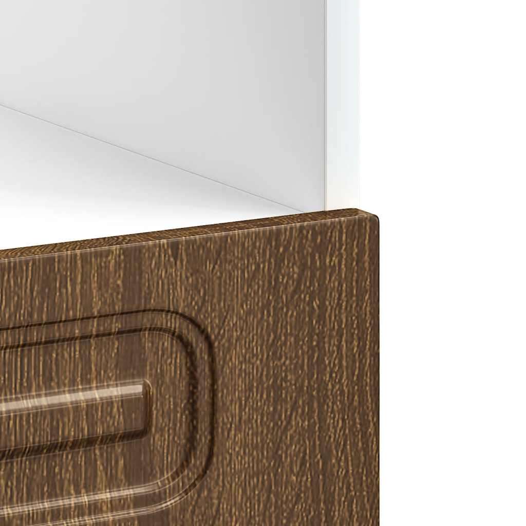 Oven Cabinet "Kalmar" Brown Oak Engineered Wood