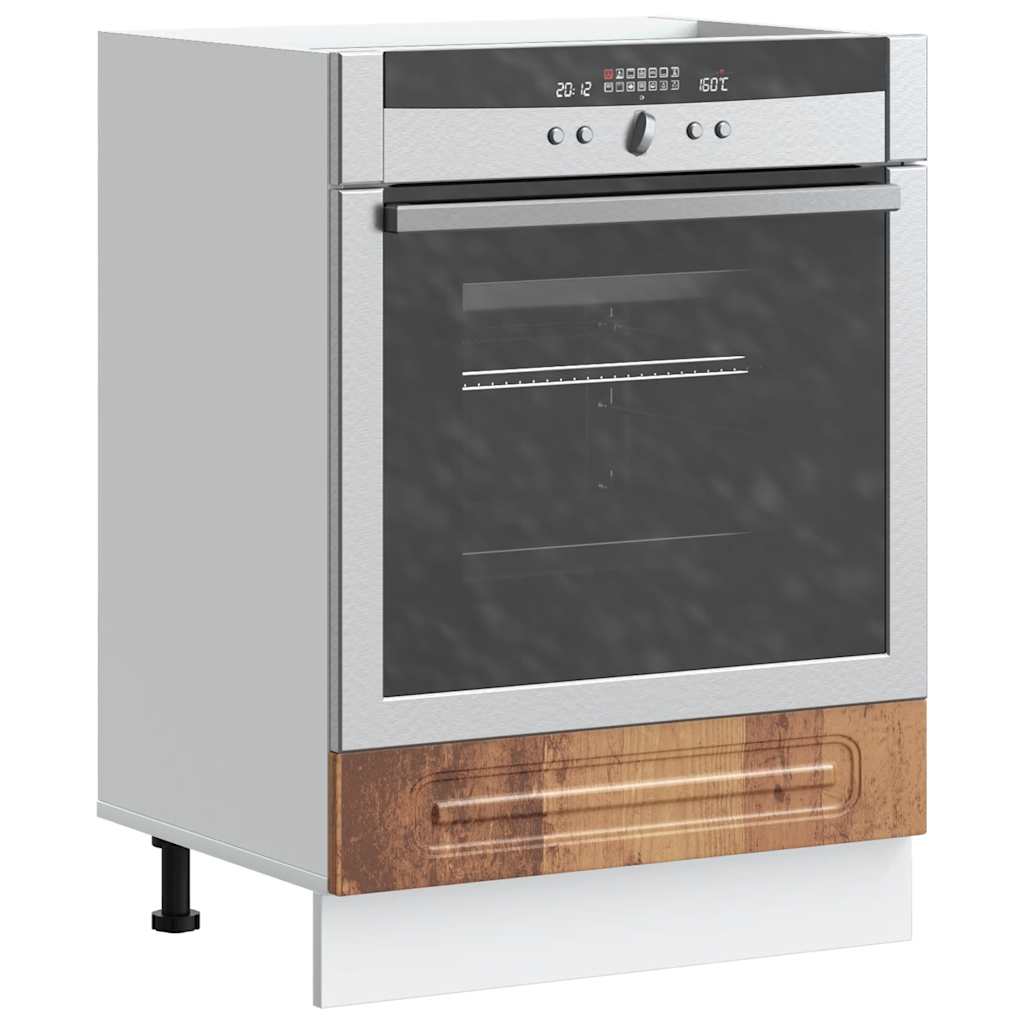 Oven Cabinet "Kalmar" Old Wood Engineered Wood