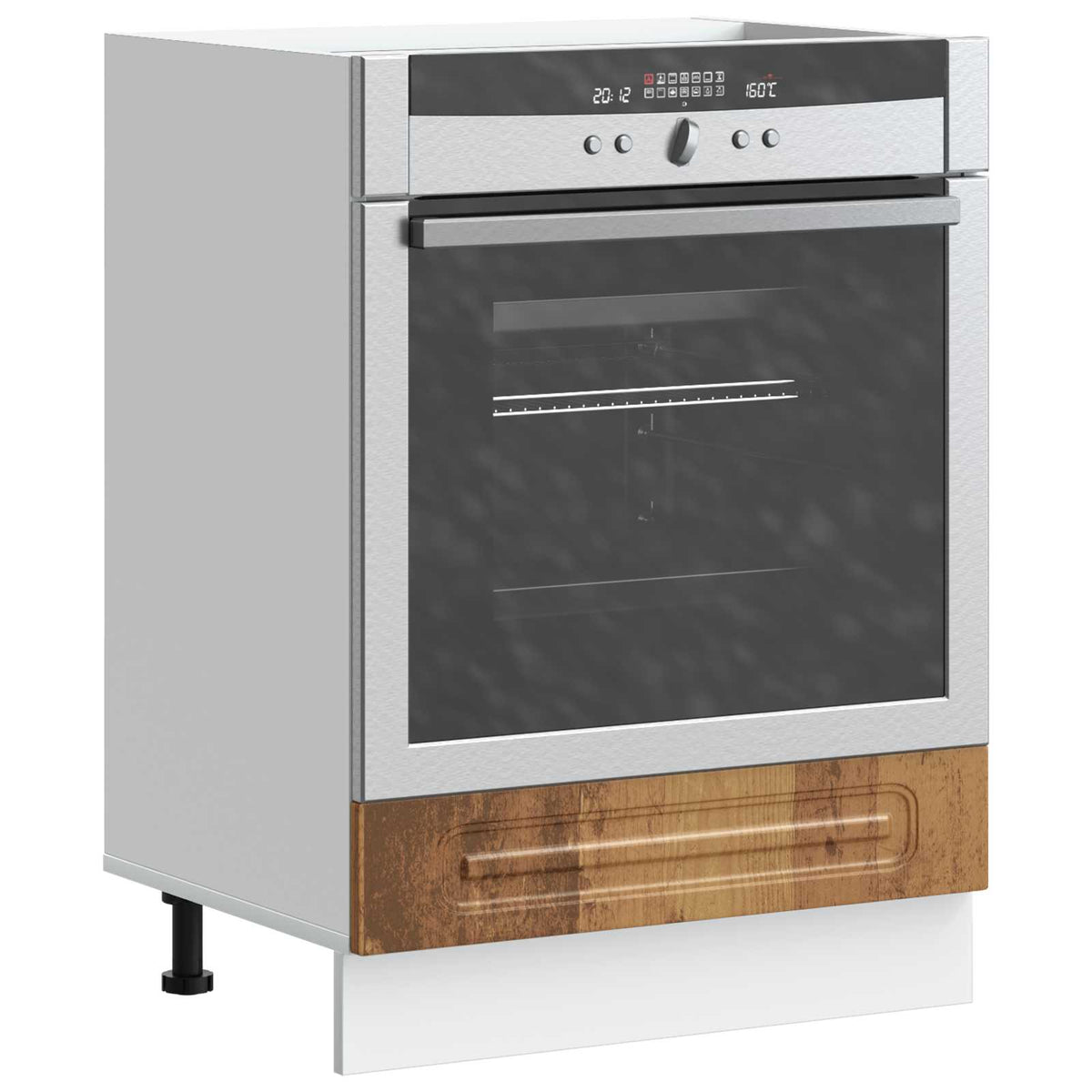 Oven Cabinet "Kalmar" Old Wood Engineered Wood