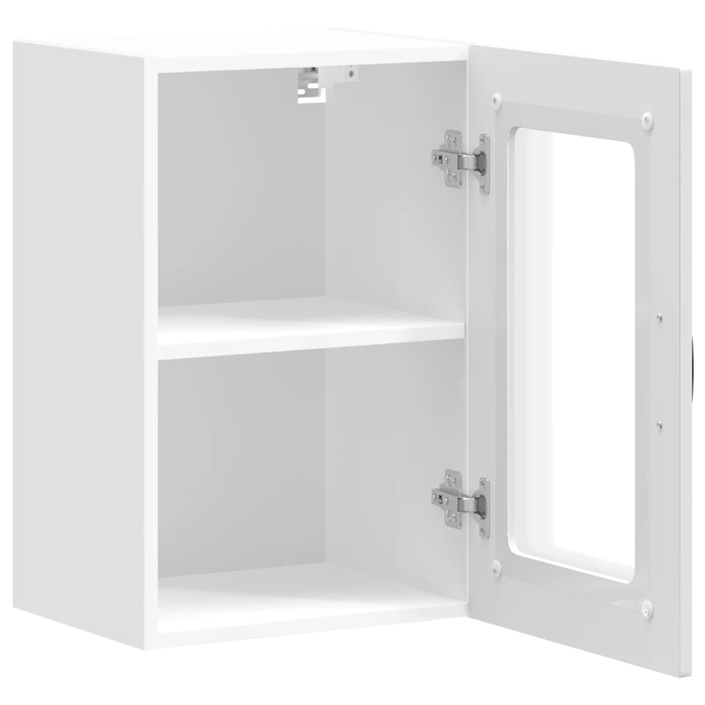 Kitchen Wall Cabinet with Glass Door "Kalmar" White