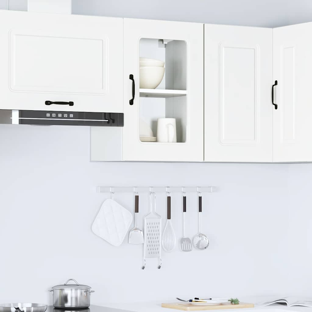Kitchen Wall Cabinet with Glass Door "Kalmar" White