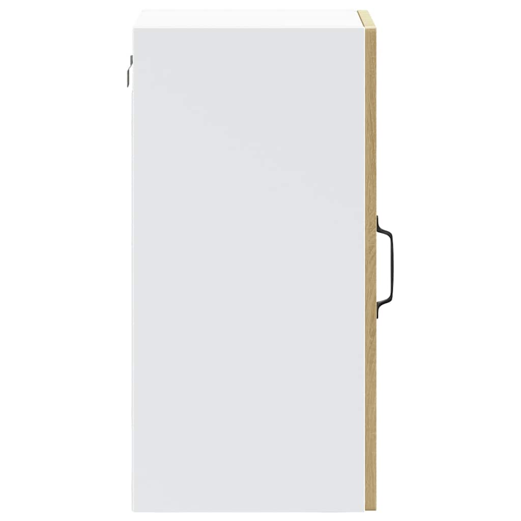 Kitchen Wall Cabinet with Glass Door "Kalmar" Sonoma Oak