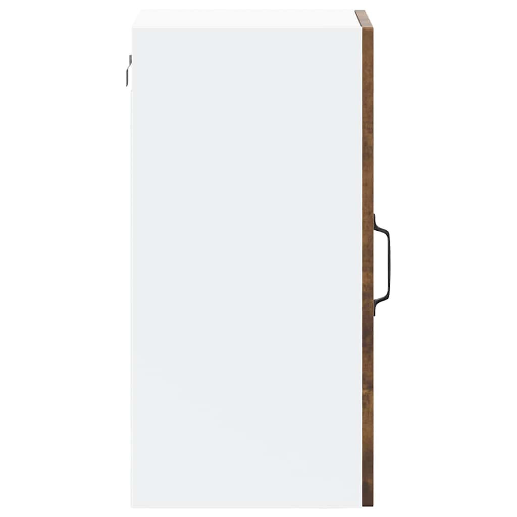 Kitchen Wall Cabinet with Glass Door "Kalmar" Smoked Oak