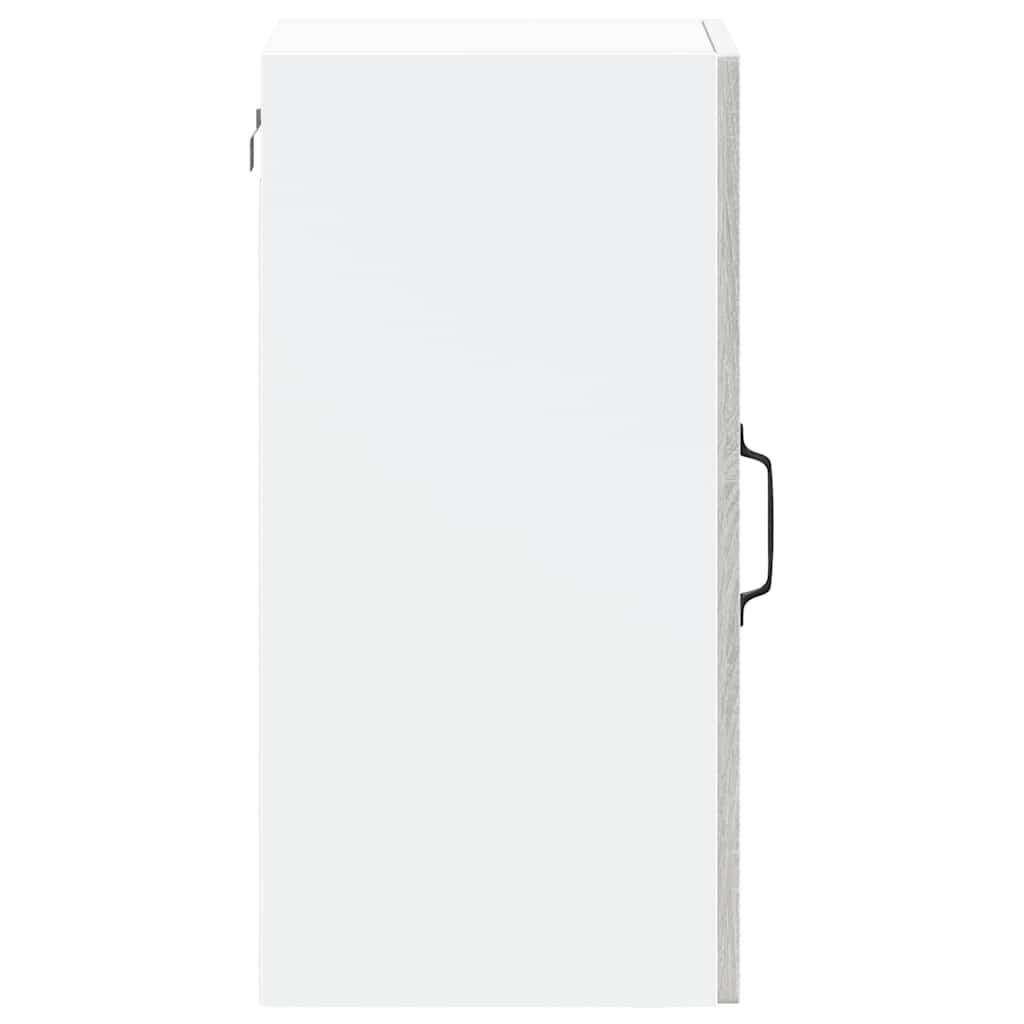 Kitchen Wall Cabinet with Glass Door "Kalmar" Grey Sonoma