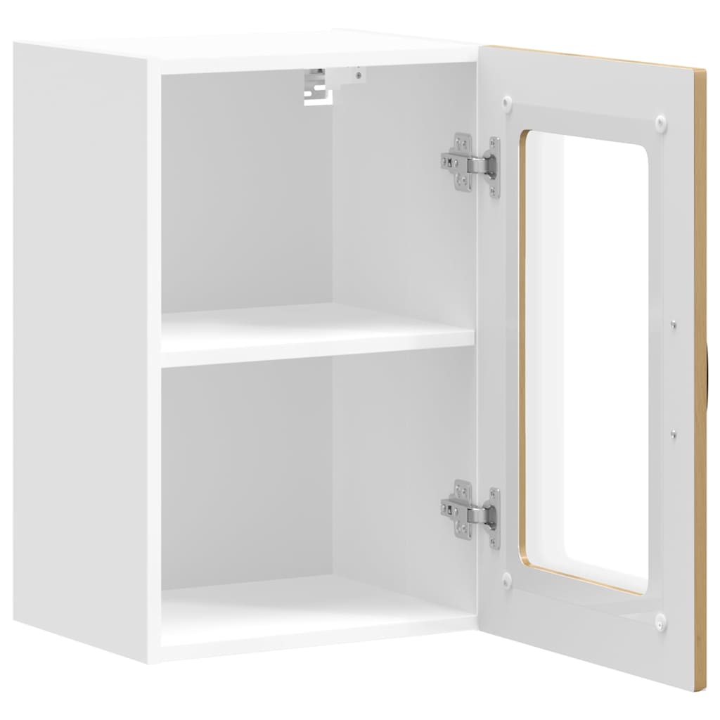 Kitchen Wall Cabinet with Glass Door "Kalmar" Artisan Oak