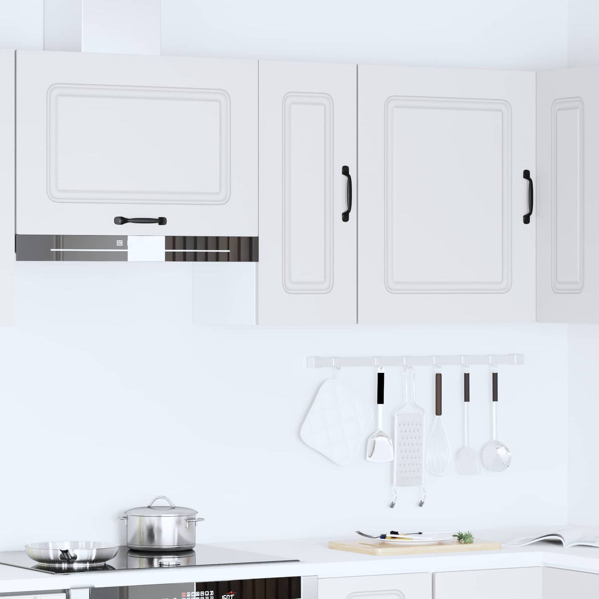 Kitchen Wall Cabinet "Kalmar" White Engineered Wood