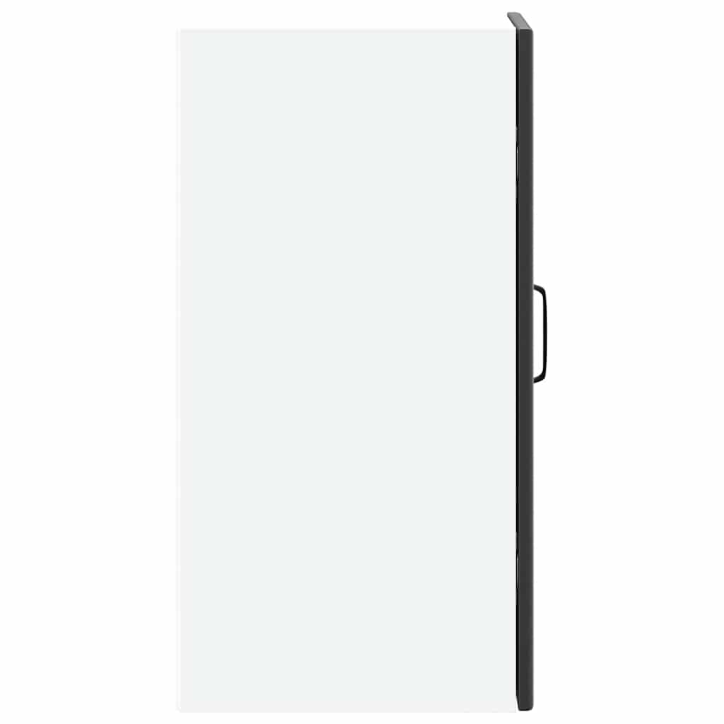 Kitchen Wall Cabinet "Kalmar" Black Engineered Wood