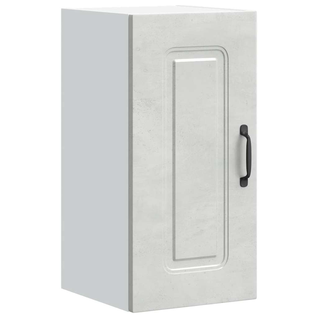 Kitchen Wall Cabinet "Kalmar" Concrete Grey Engineered Wood