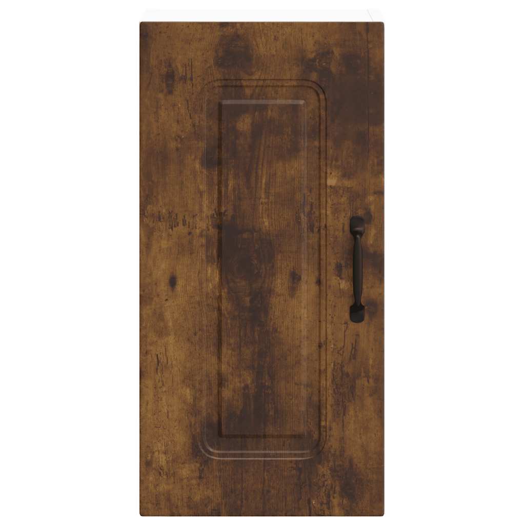 Kitchen Wall Cabinet "Kalmar" Smoked Oak Engineered Wood
