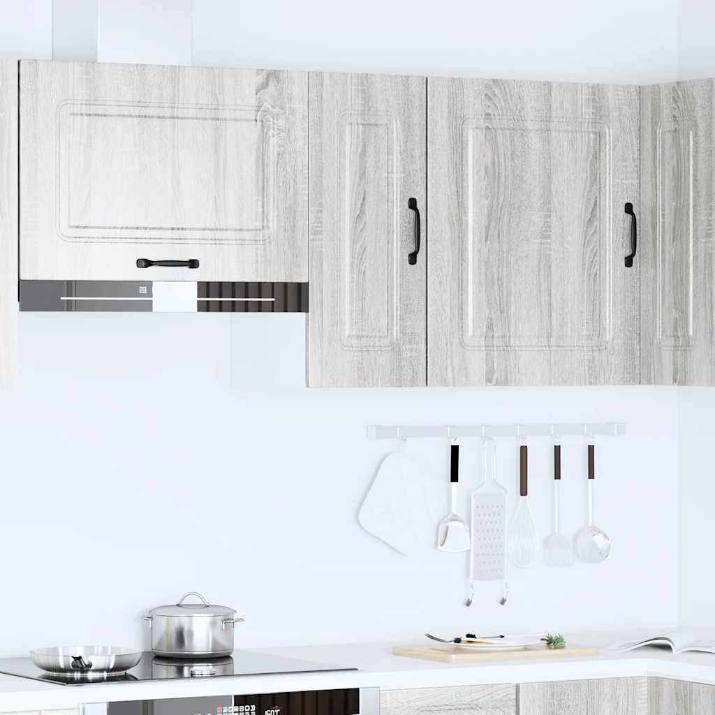 Kitchen Wall Cabinet "Kalmar" Grey Sonoma Engineered Wood