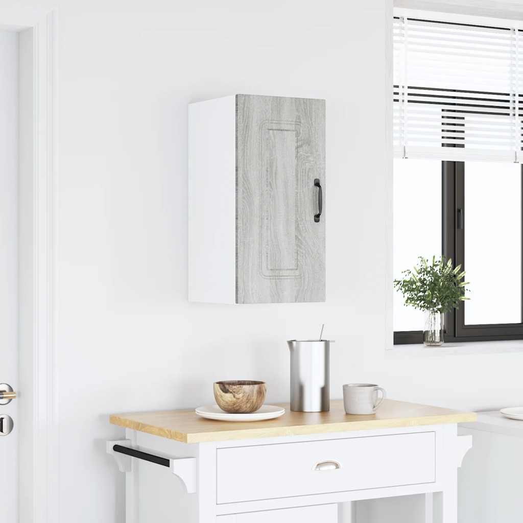 Kitchen Wall Cabinet "Kalmar" Grey Sonoma Engineered Wood