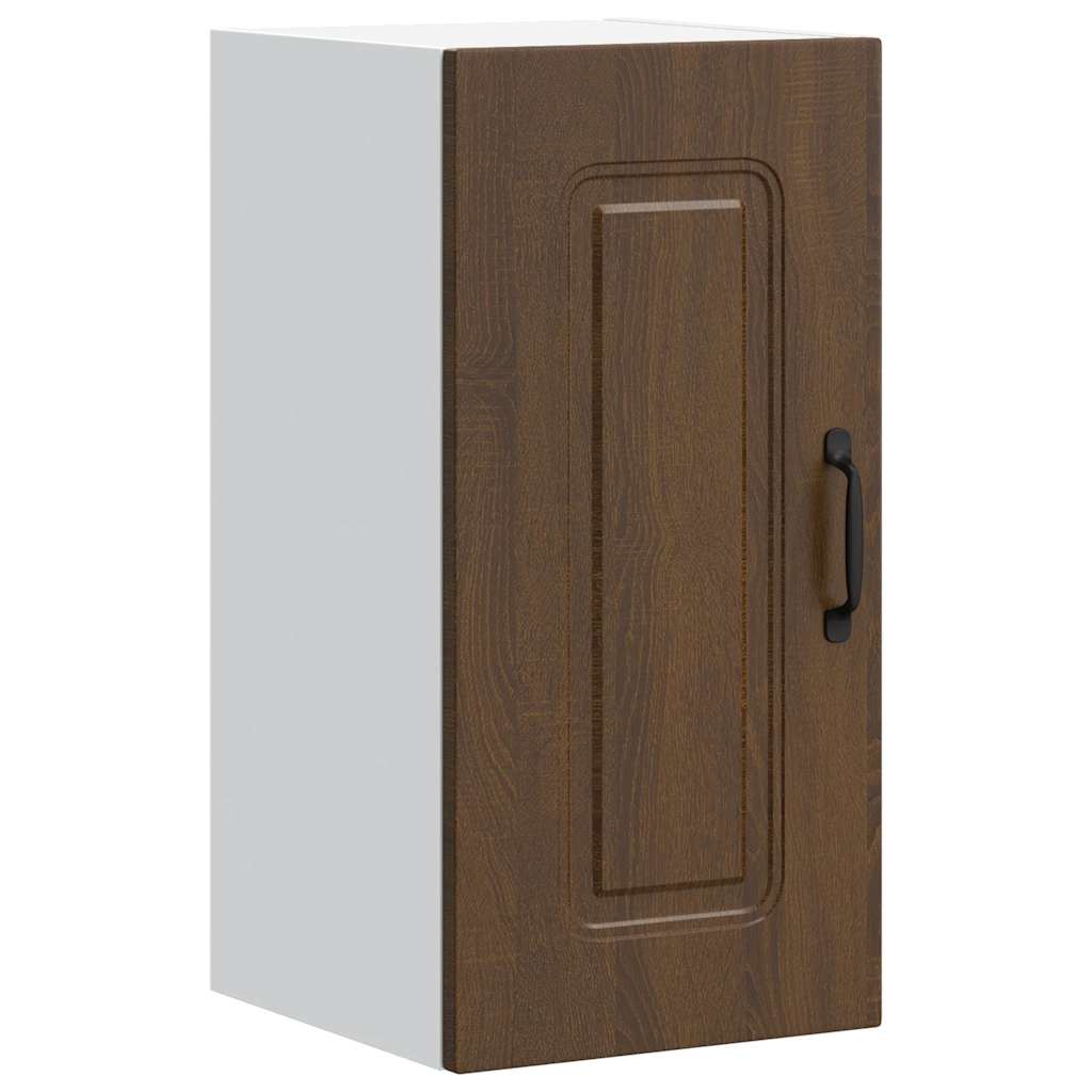 Kitchen Wall Cabinet "Kalmar" Brown Oak Engineered Wood