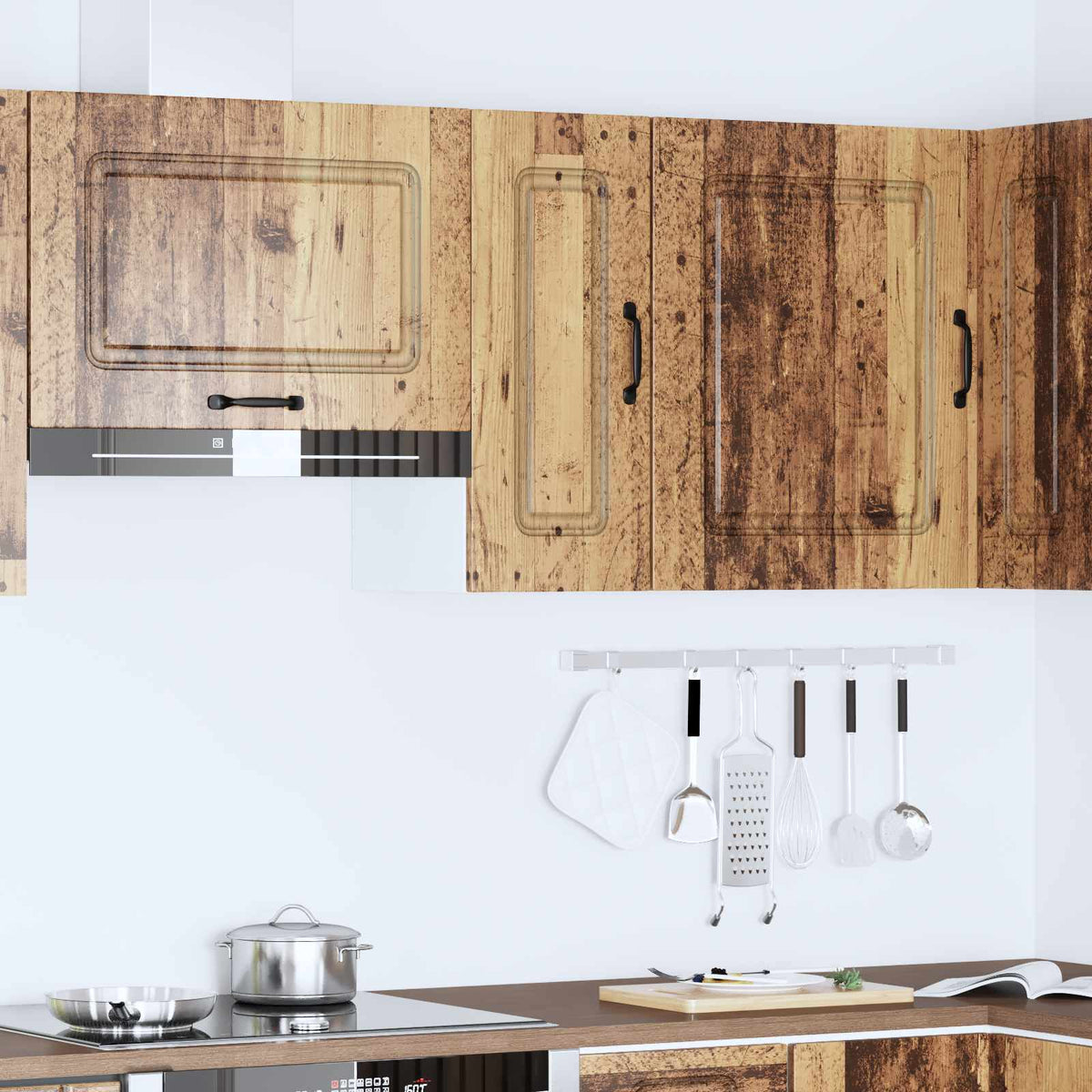 Kitchen Wall Cabinet "Kalmar" Old Wood Engineered Wood