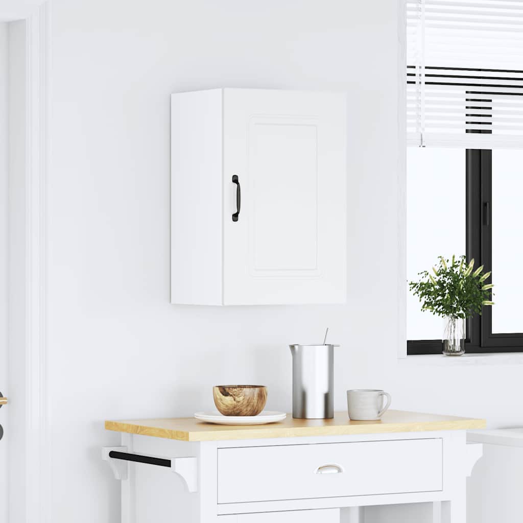 Kitchen Wall Cabinet "Kalmar" White Engineered Wood