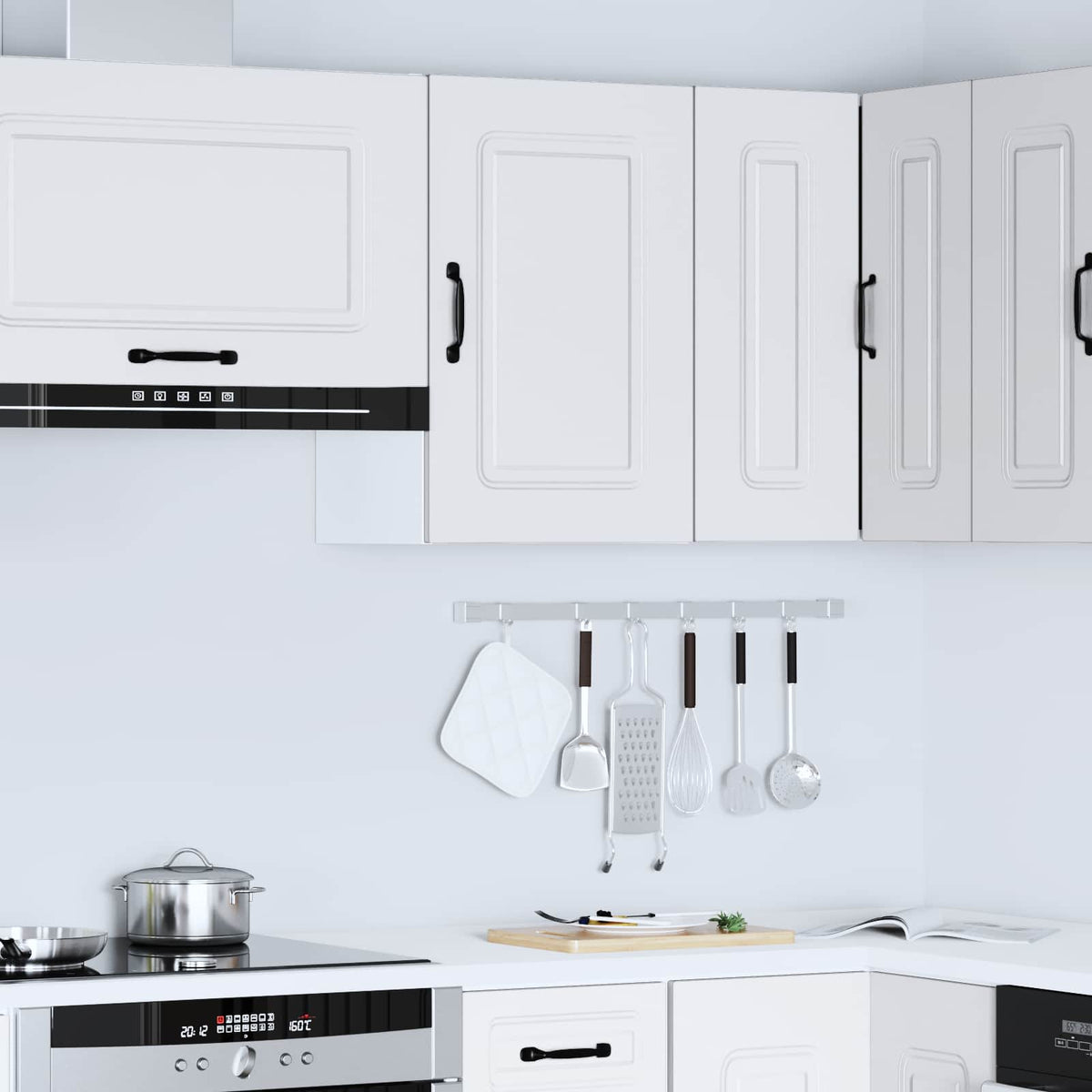 Kitchen Wall Cabinet "Kalmar" White Engineered Wood