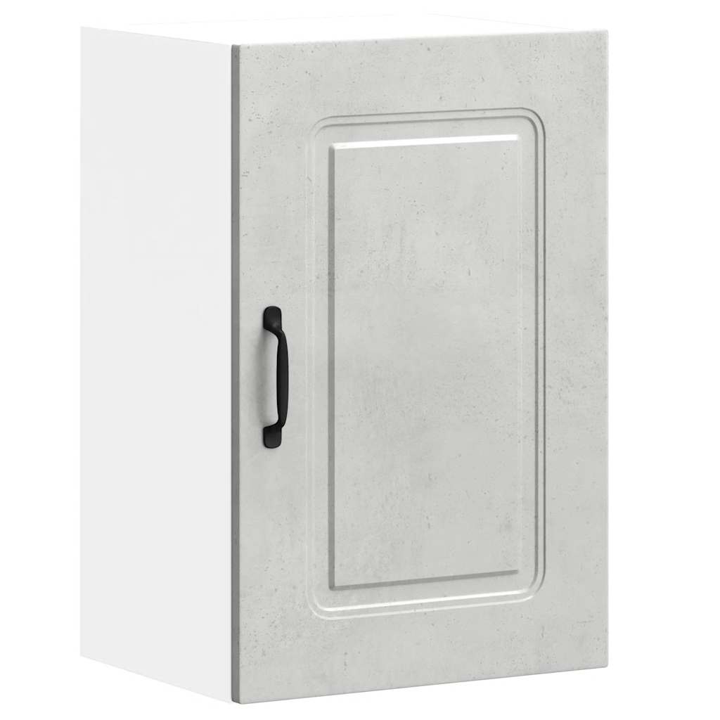 Kitchen Wall Cabinet "Kalmar" Concrete Grey Engineered Wood