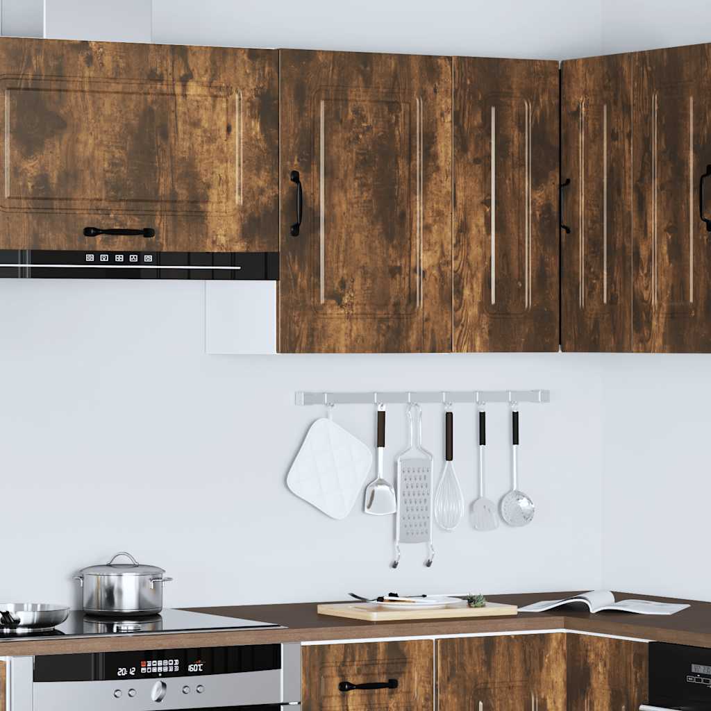 vidaXL Kitchen Wall Cabinet Kalmar Smoked Oak Engineered Wood