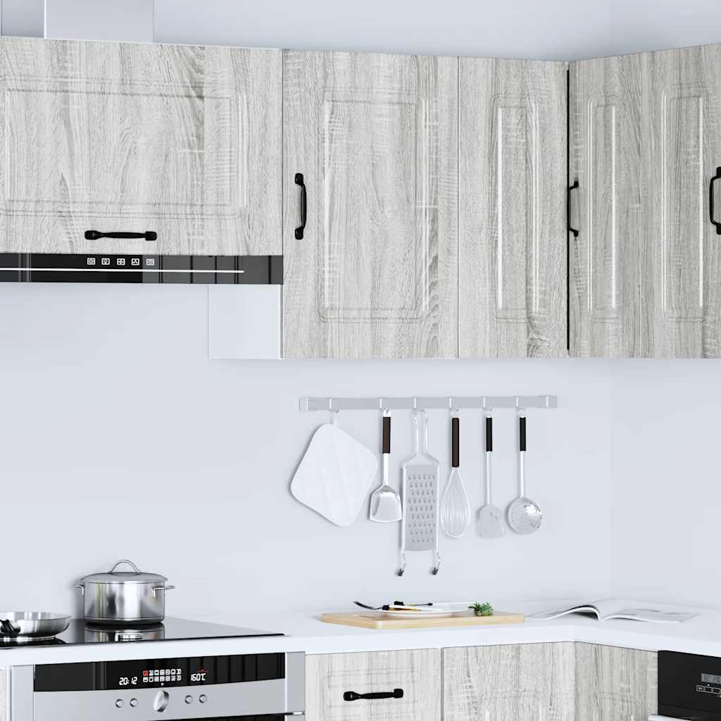 vidaXL Kitchen Wall Cabinet Kalmar Grey Sonoma Engineered Wood