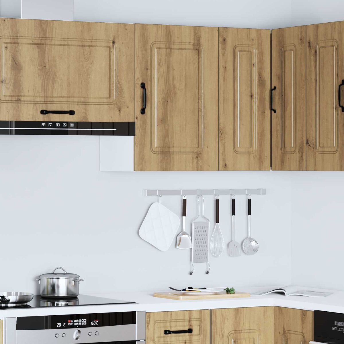 Kitchen Wall Cabinet "Kalmar" Artisan Oak Engineered Wood