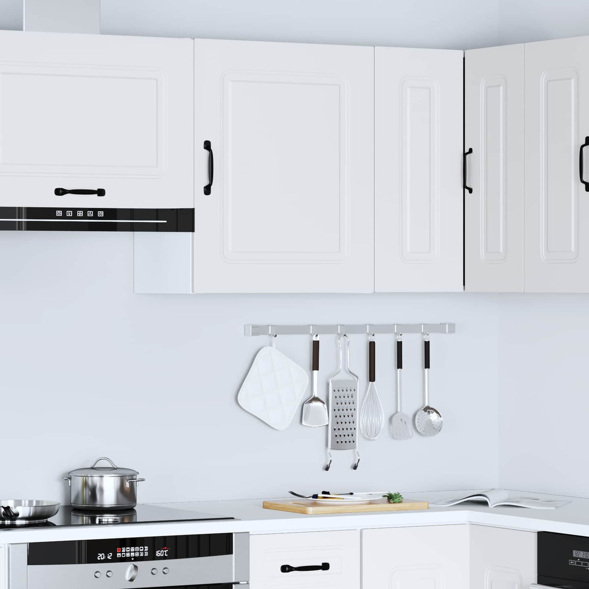 Kitchen Wall Cabinet "Kalmar" White Engineered Wood