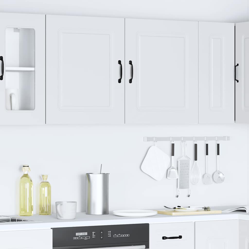 vidaXL Kitchen Wall Cabinets 2 pcs Kalmar White Engineered Wood