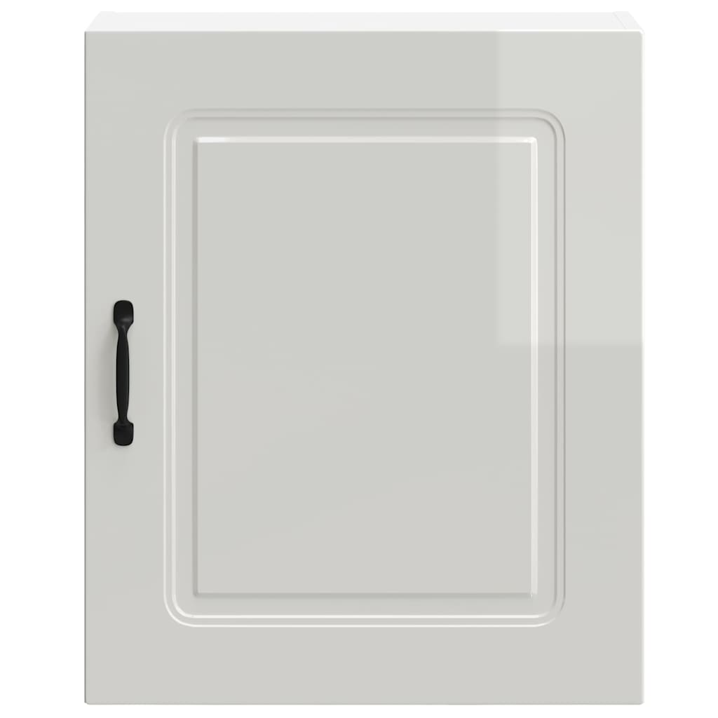 Kitchen Wall Cabinet Kalmar High Gloss White Engineered Wood