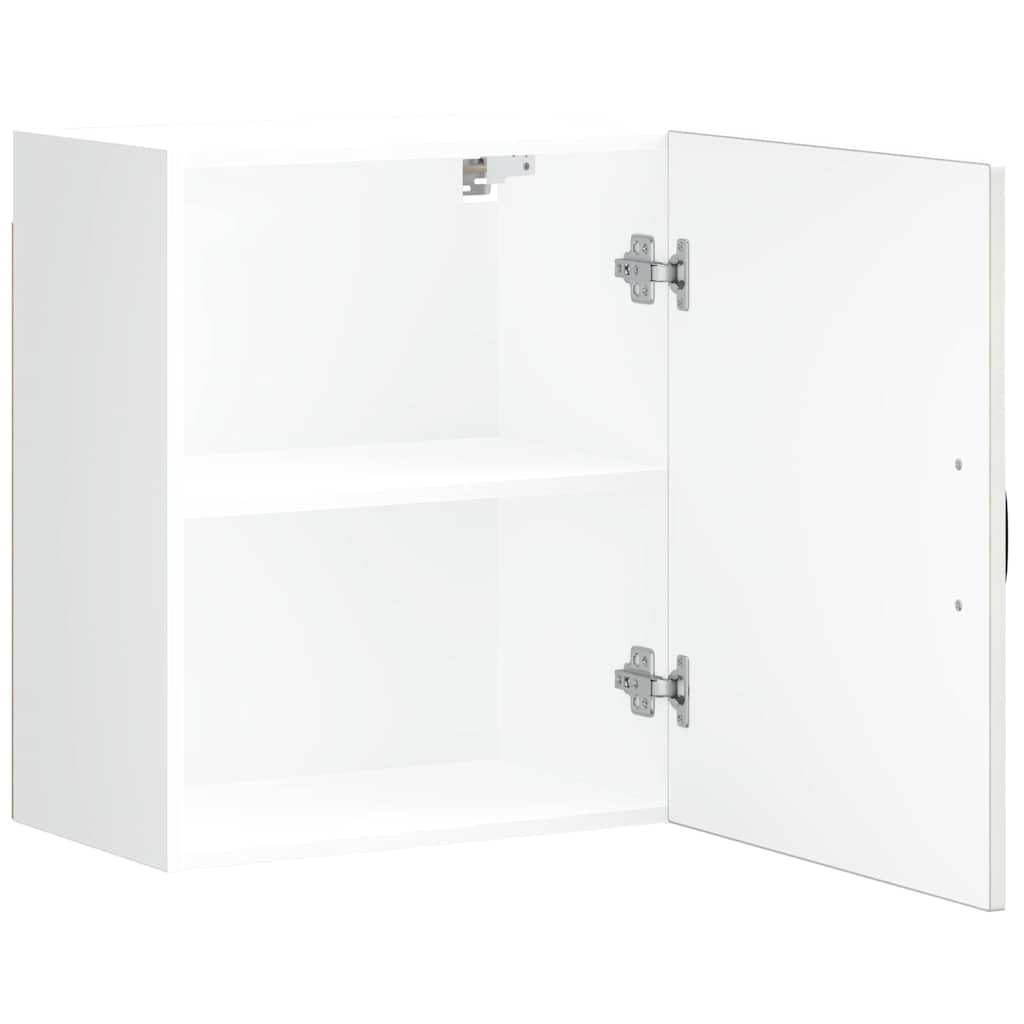 Kitchen Wall Cabinets 2 pcs Kalmar High Gloss White Engineered Wood